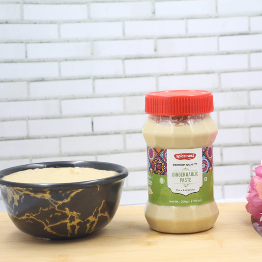 Spice Nest Ginger Garlic paste 1kg (1000gm) Ready To Use Adrak Lahsun Paste| Naturally Processed, Quality Assured, Fresh Homemade Ingredients | No Added Flavor