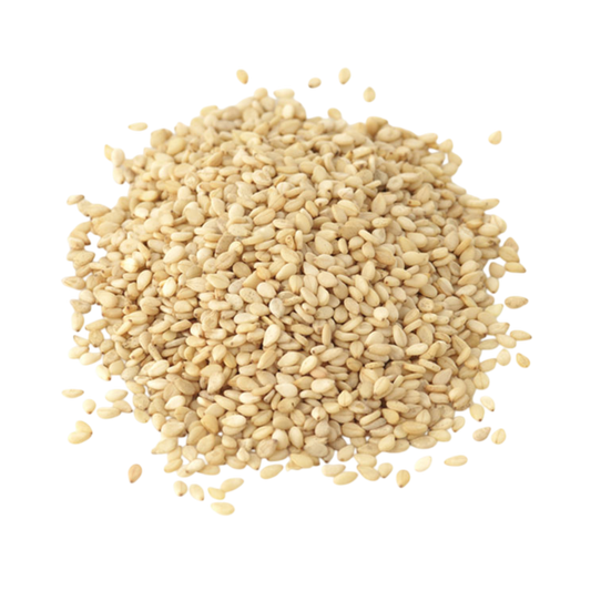 Export-quality hulled sesame seeds packed for bulk supply